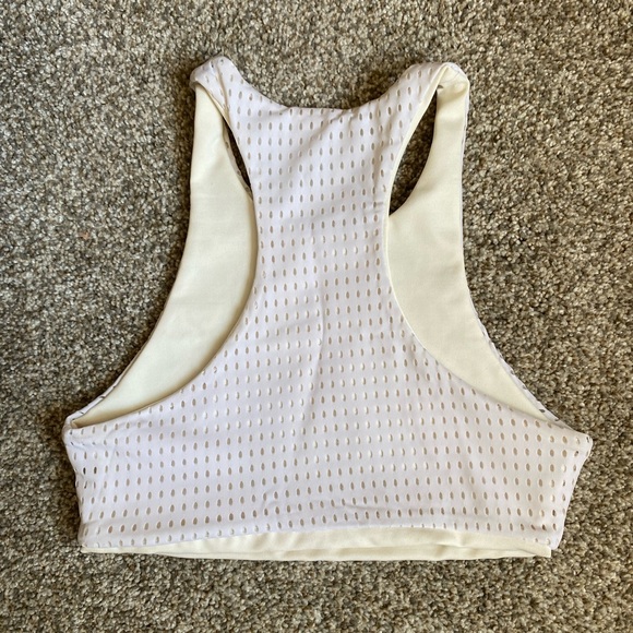 White Olympia activewear top - Picture 2 of 3